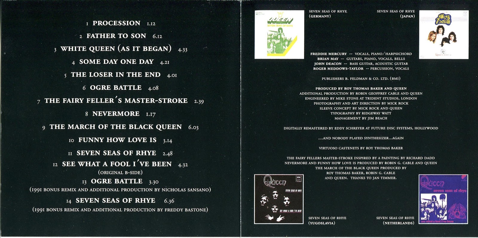 Песня королева морей. Queen Queen II 1974. Queen II 1974 обложка. Trident Studios Queen.