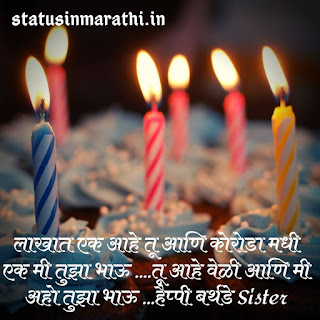 Happy Birthday Wishes For Sister In Marathi Language Text