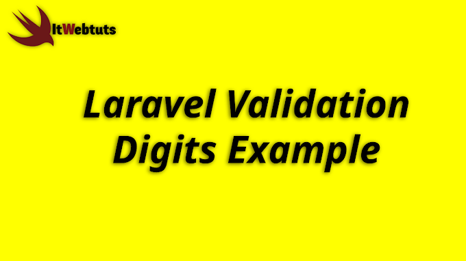 Laravel Validation digits Example