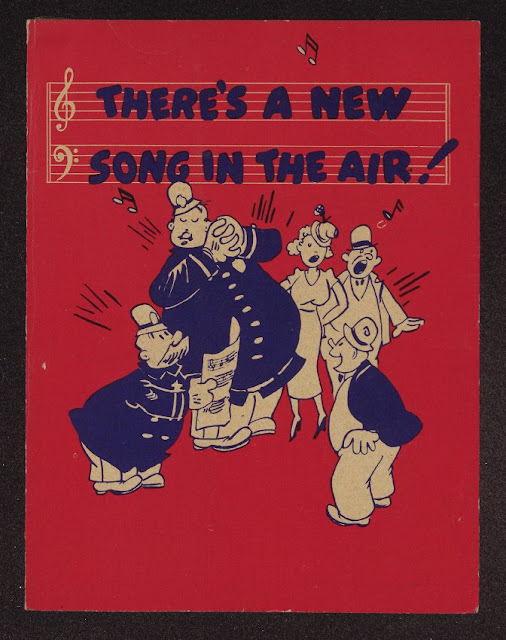Cover of sheet music for Pepsi-Cola Radio Jingle featuring Keystone Cops Pepsi and Pete. c.1930s Jingles and other stories about The American Dream. marchmatron.com Cover of sheet music for Pepsi-Cola Radio Jingle featuring Keystone Cops Pepsi and Pete. c.1930s Jingles and other stories about The American Dream. marchmatron.com