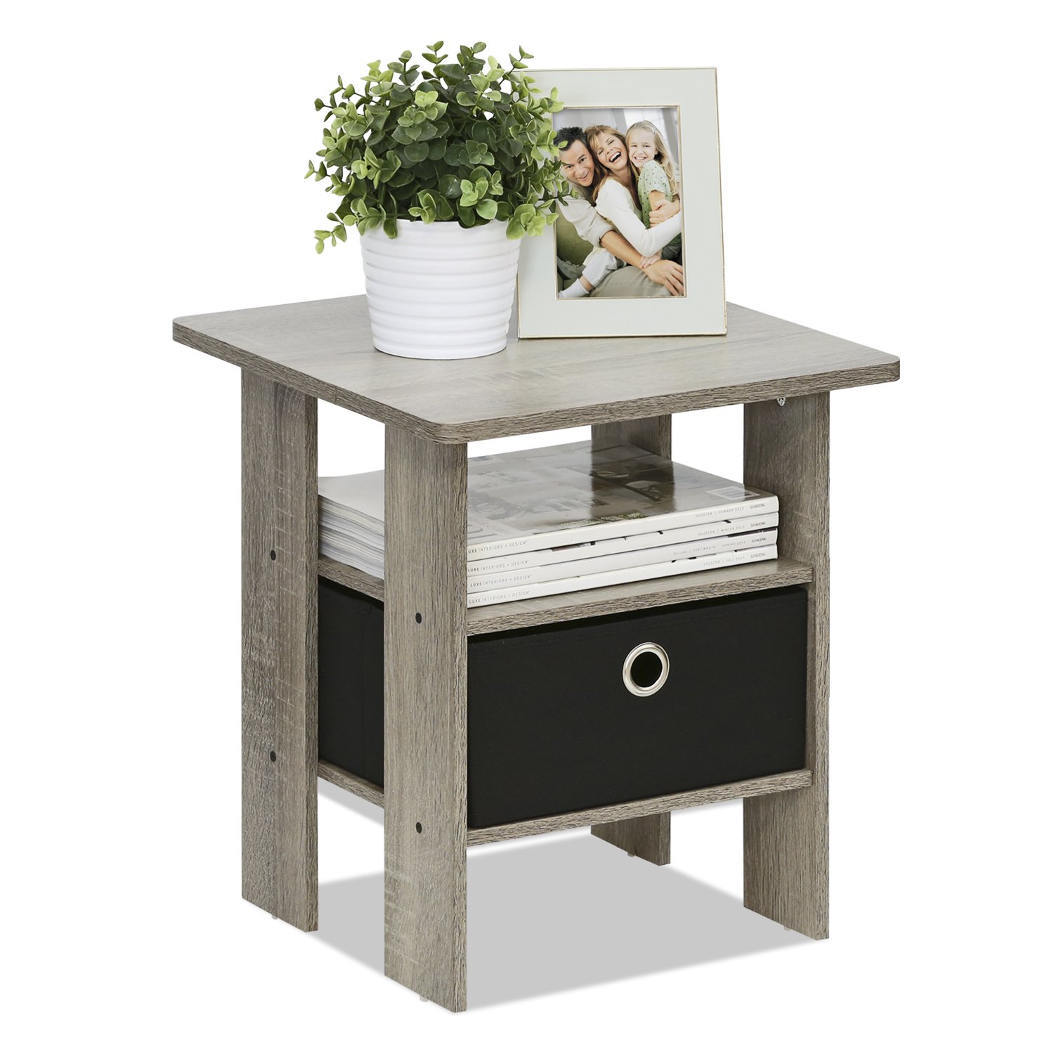 Simple Stylish Nightstand with French Oak Grey Home Furniture Ideas