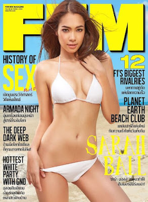 Download free FHM Thailand – April 2014 Sarah Ball cover girl magazine in pdf