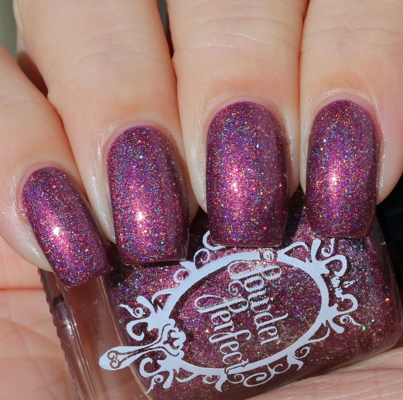 Powder Perfect Wonderful Tonight swatched by Olivia Jade Nails