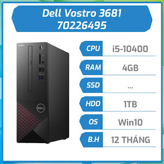 Máy bộ Dell Vostro 3681 Core i5/4GB RAM/1TB HDD/UHD 630/70226495