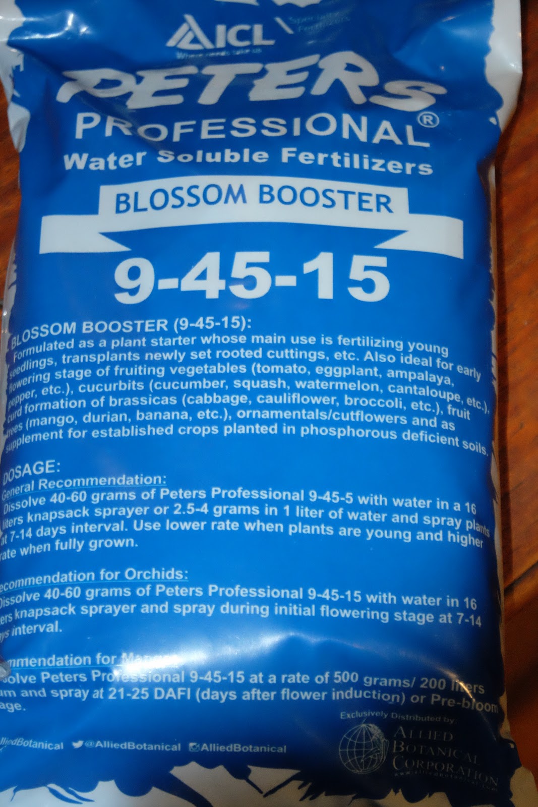 GARDENING Peters Professional Water Soluble Fertilizer, Bloom Booster