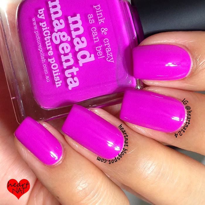heartnat: Picture Polish Mad Magenta--Swatch & Review