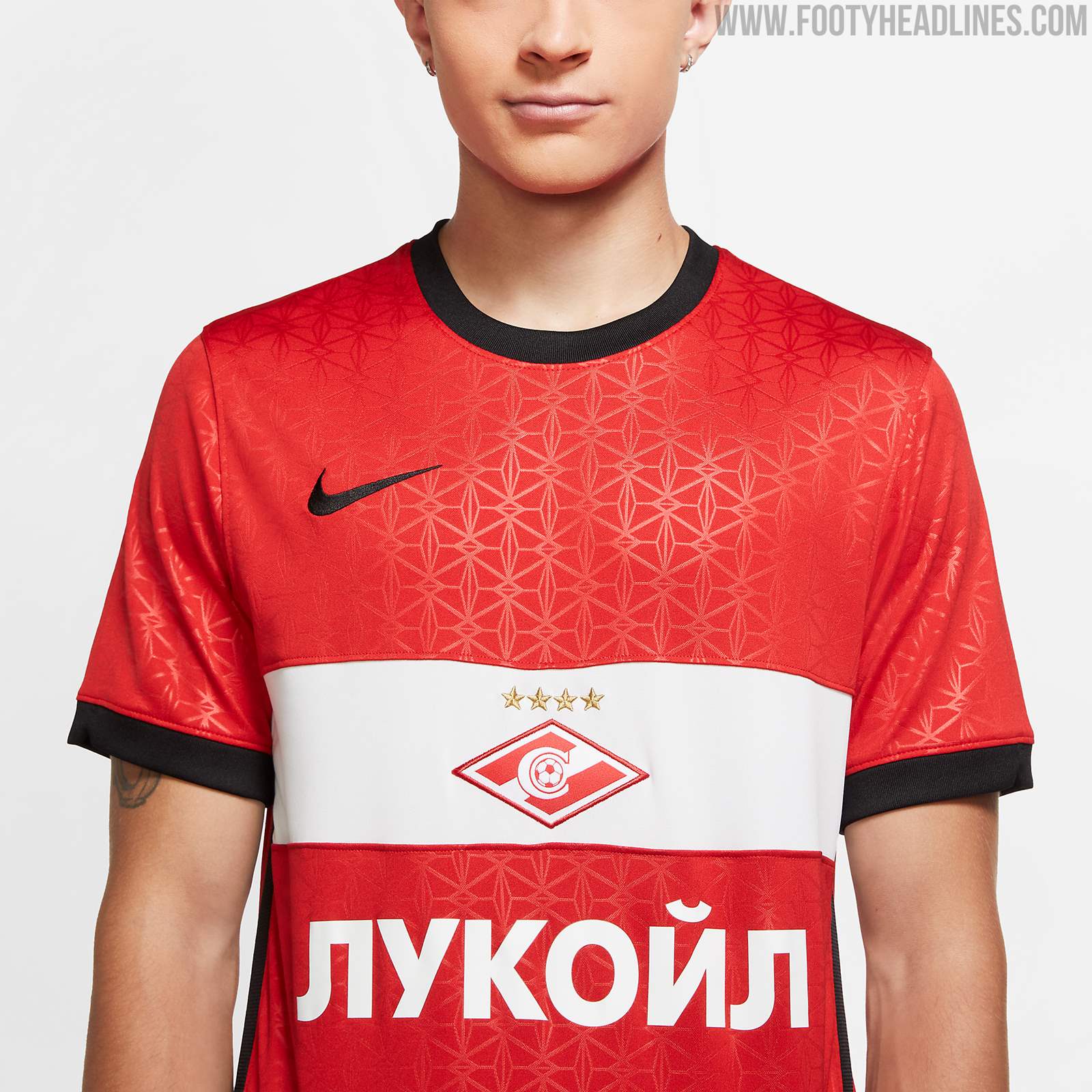 Spartak Moscow Home football shirt 2019 - 2020. Sponsored by Lukoil