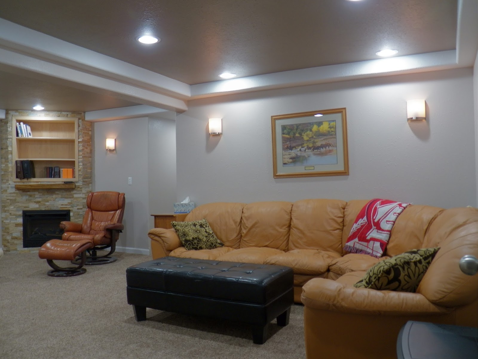 Family Room Before And After