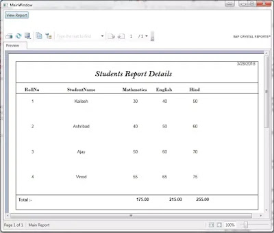 Use Crystal Report in WPF