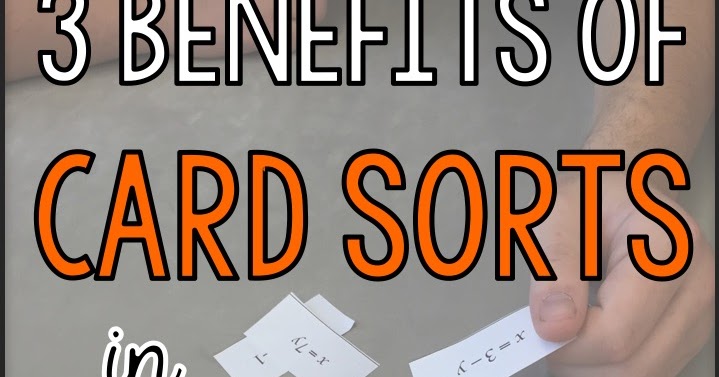 The Benefits of Card Sorts in Math Class | Free to Discover