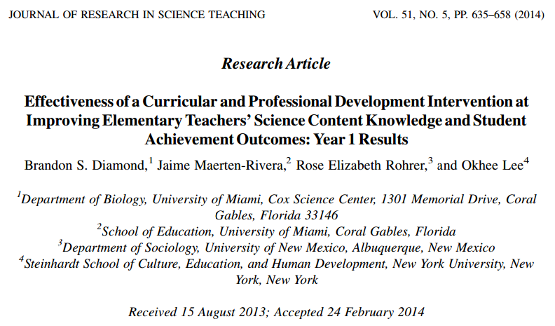 Who Can Teach Science?