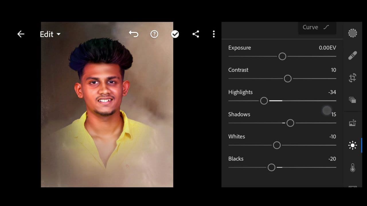 how to edit digital painting in mobile only 5 steps sk editz tamil