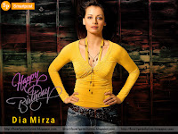 diya mirza date of birth, gorgeous bollywood cine star 'dia mirza in jeans' and hot sexy yellow top