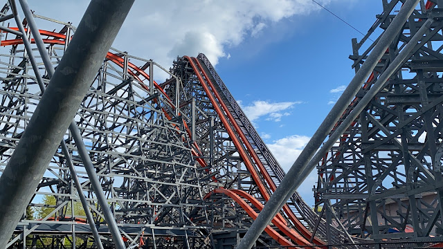 Wicked Cyclone Lift Hill Six Flags New England