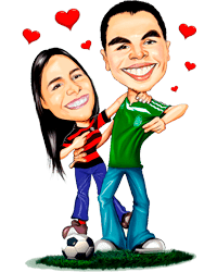 Caricatura Digital Casal