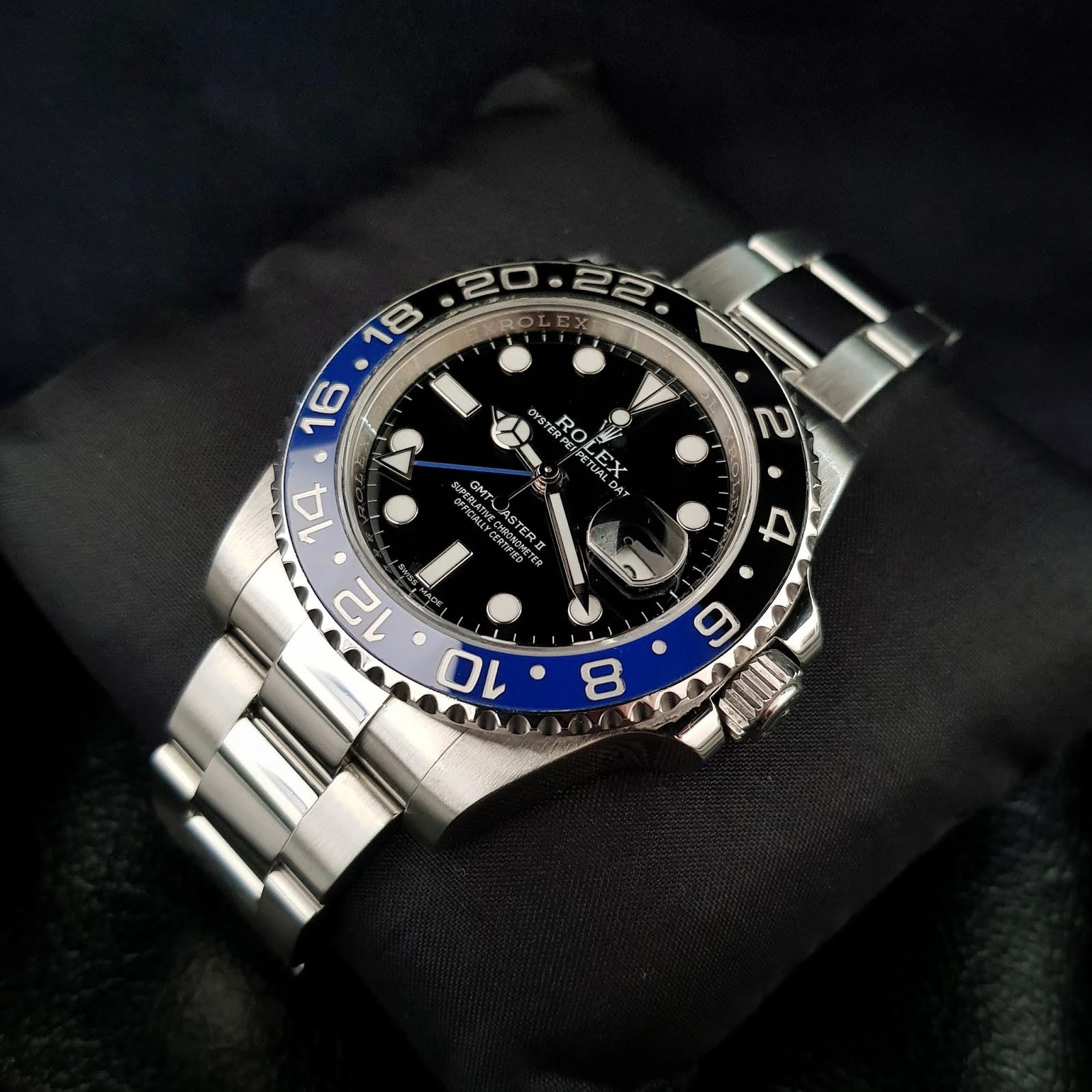 Watch Temptation Jual Beli Jam Tangan Second Arloji Mewah Bekas Original Sold Preowned Rolex Gmt Master Ii Blue Black Ceramic Bezel Batman Random Series