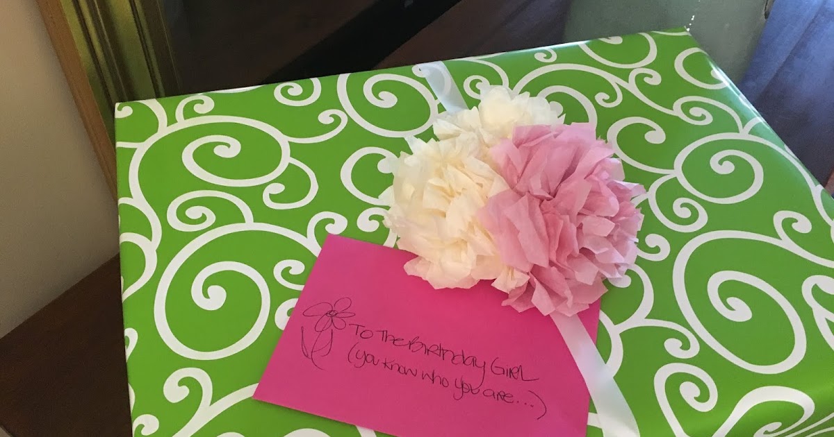 Make My Day Camp Tissue Paper Flower Gift Topper