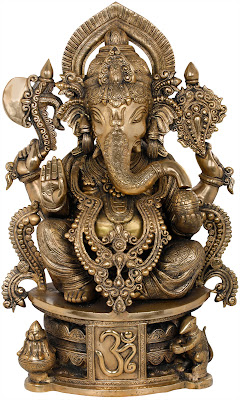 Sculpture Of Bejewelled Shri Ganesha