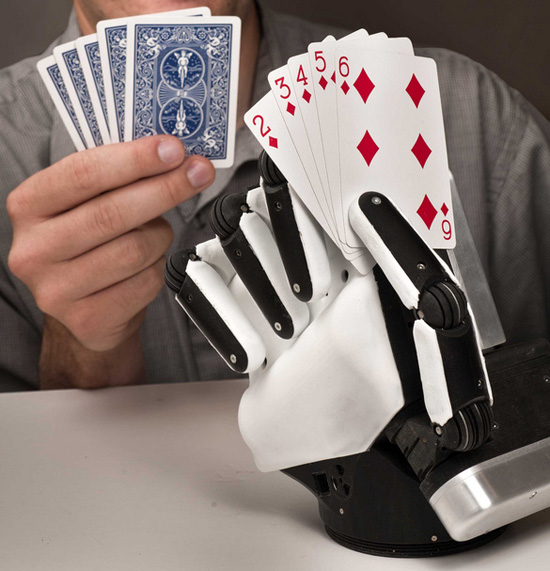 Robotic hand to diffuse explosives