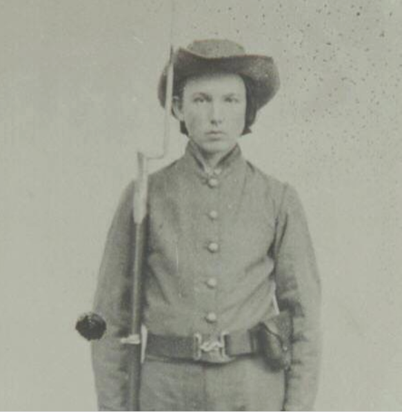 Civil War Louisiana Allen Lafayette Holland, Co. F, 28th Louisiana Photograph