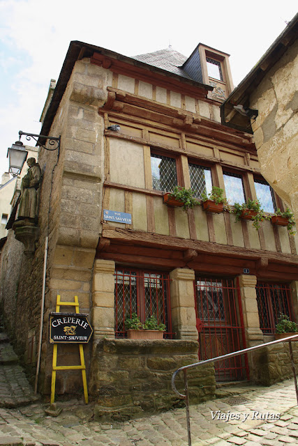 Creperie en Auray, Bretaña, Francia