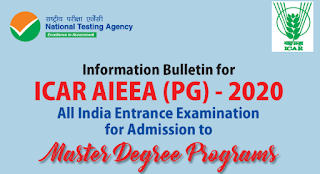 ANGRAU PG Entrance Exam Previous Question Papers 2019, 2019, 2020 – AIEEA (PG)/AICE