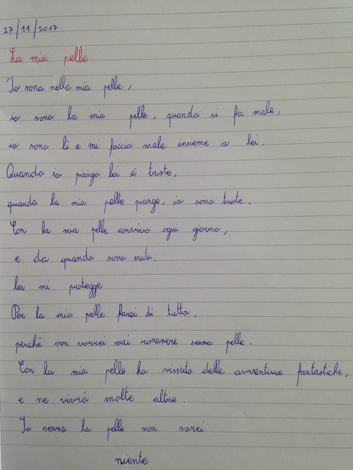 APEdario La mia pelle