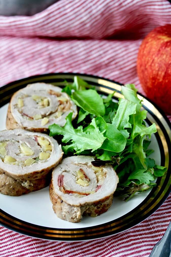 Pork Tenderloin with Bacon, Apple, and Gruyère Karen's Kitchen Stories