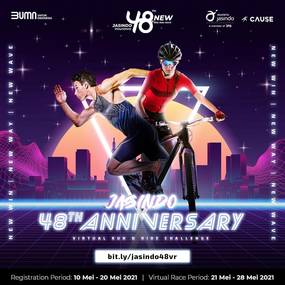 JASINDO 48th Anniversary Virtual Run & Ride Challenge! • 2021