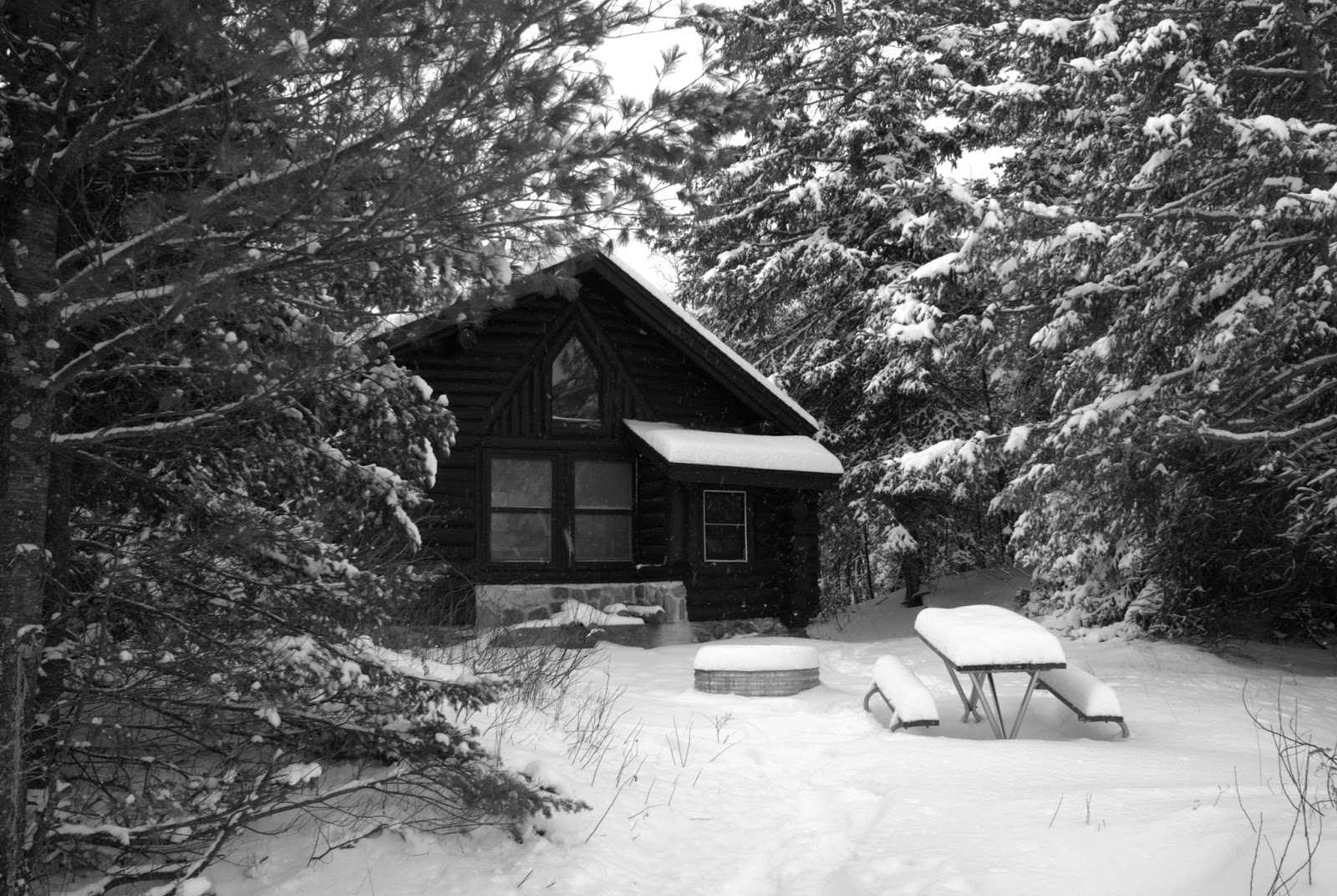 Cliffs And Ruins Winter Cabin Camping At Wilderness State Park
