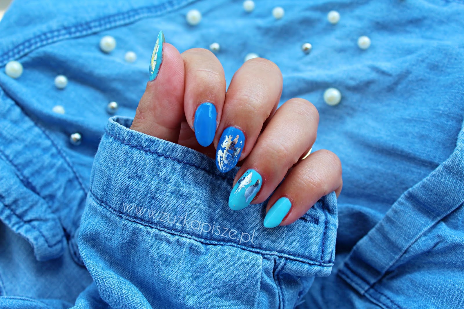 Niebieskie szaleństwo z lakierami hybrydowymi z serii VIVA ESPANA marki NC Nails Company