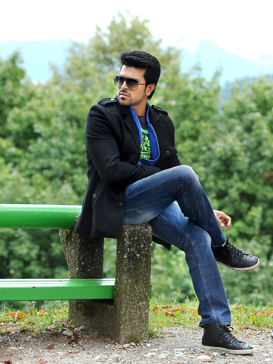 Kajal And Ram Charan In Naay