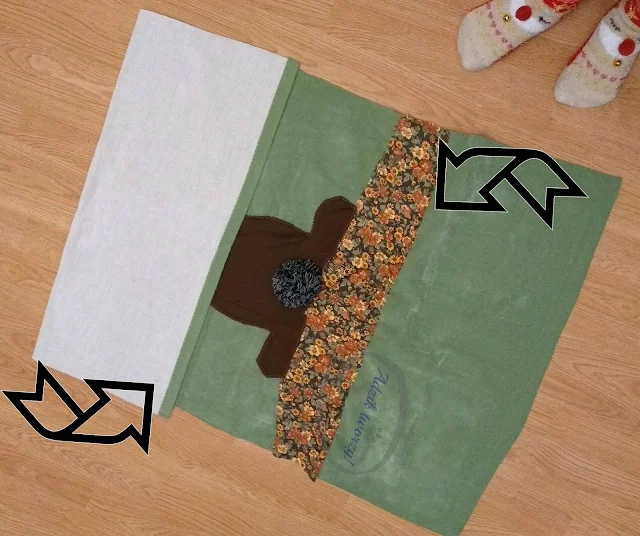 DIY poszewki wielkanocne na poduszki jak uszyć  - Adzik tworzy