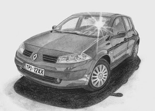 Renault Megane II rysunek drawing