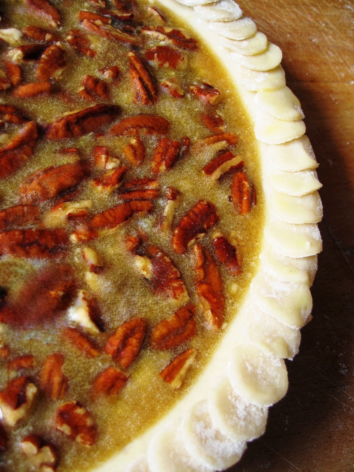 According to BRASWELL Pecan Pie From The River Road Recipes