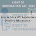 How to file a RTI Application - Detailed Information