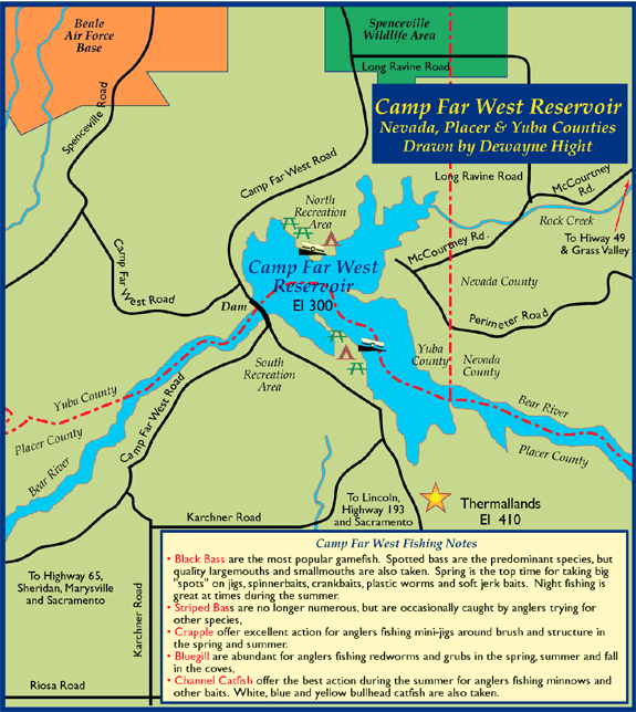 Camp Far West Campground Map