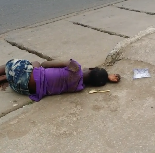 b Unconscious girl seen on the road in Mushin (photos)