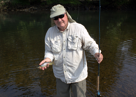 Fly fishing the Caney Fork brown trout 