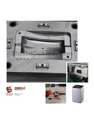 washing machine part mould with spare parts and injection machine