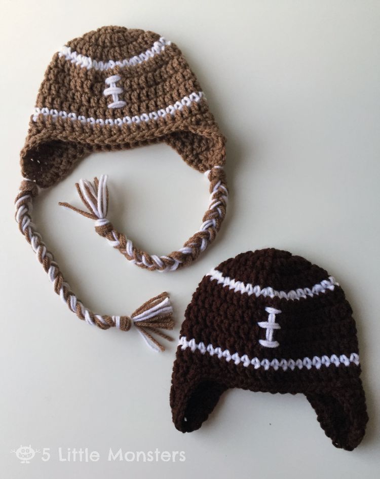 Baby First Football season Baby football hat Knot hat First Game Baby Boy Knot Baby Girl Knot Hat Newborn Football Knot Hat