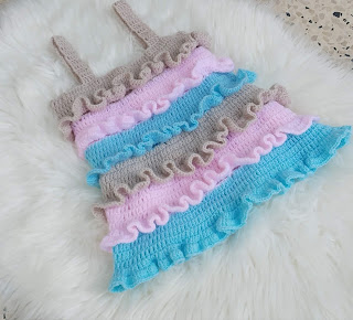 How to crochet a layered dress How to crochet a layered dress