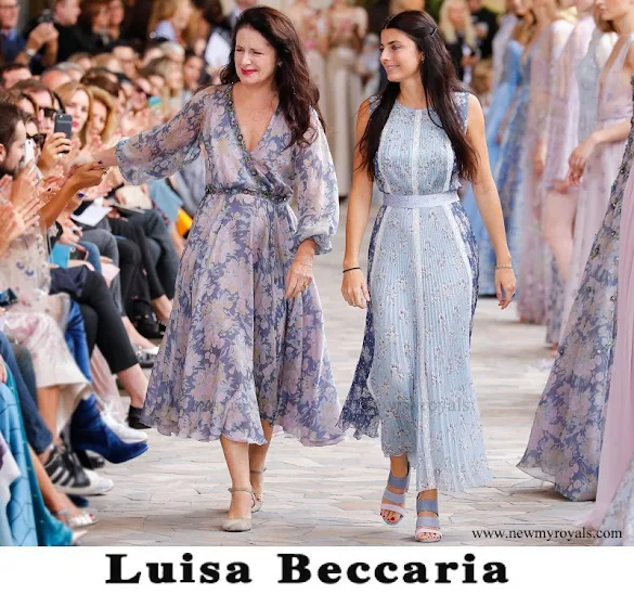 Beatrice Borromeo wore Luisa Beccaria Dress from Spring-Summer 2017