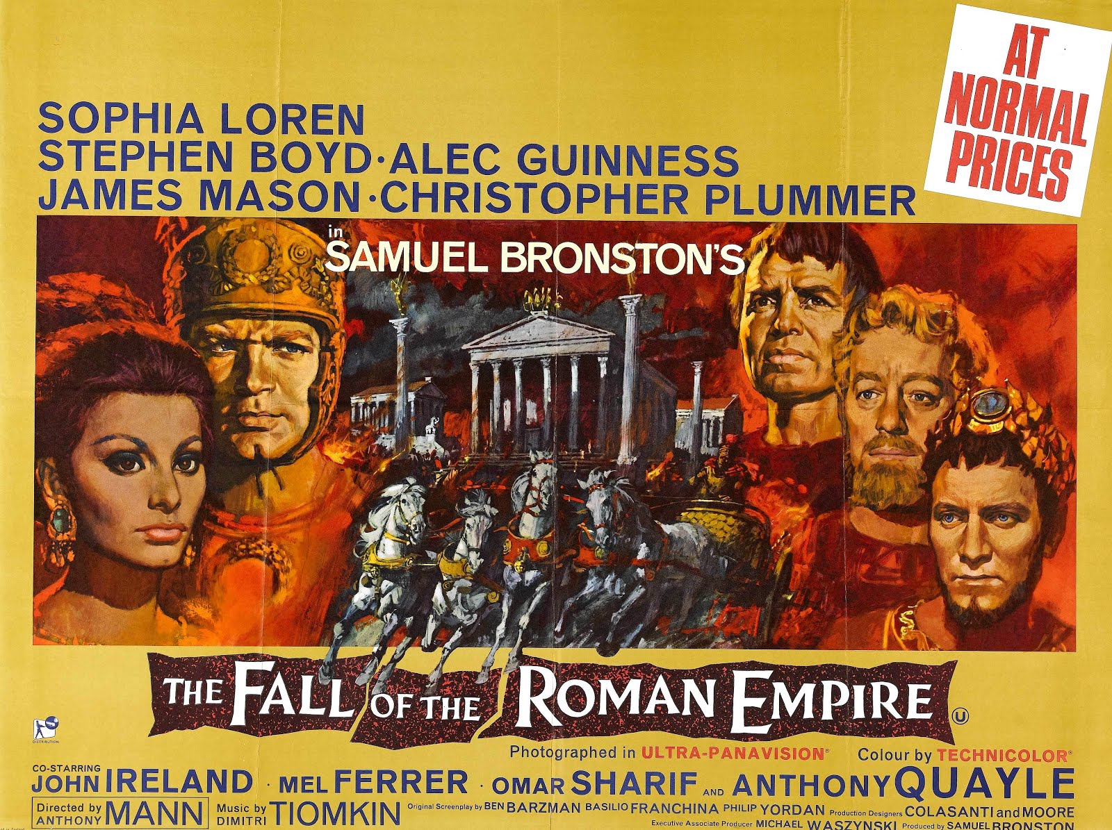 La chute de l'empire Romain (1963) Anthony Mann - The fall of the Roman empire (10.1962 / 04.1963)