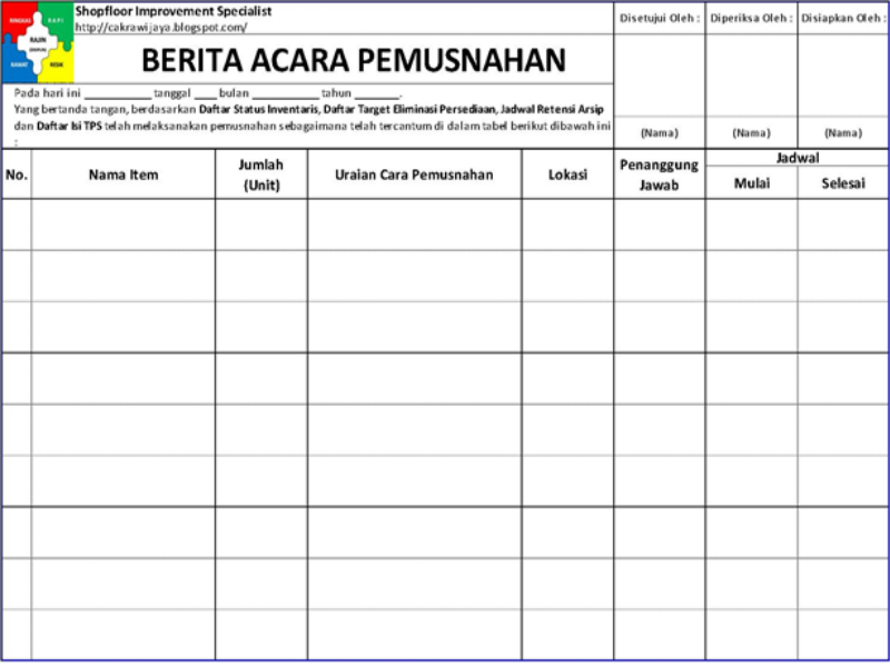 PENGELOLAAN LABORATORIUM ADMINISTRASI PEMUSNAHAN ALAT DAN