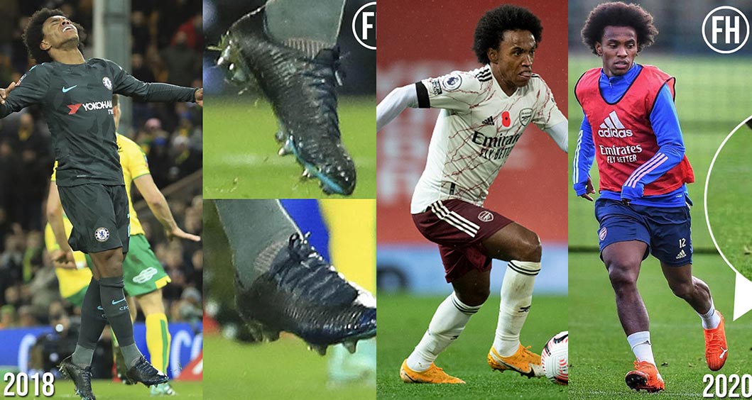 Has Arsenal's Willian Found A New Boot Sponsor, In Contrast To - Footy Headlines