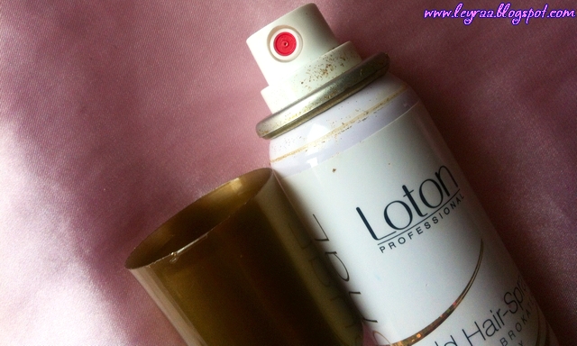 Loton Professional  Gold Hair-Spray, Lakier z brokatem złoty, złoty pył zaklęty w spray'u