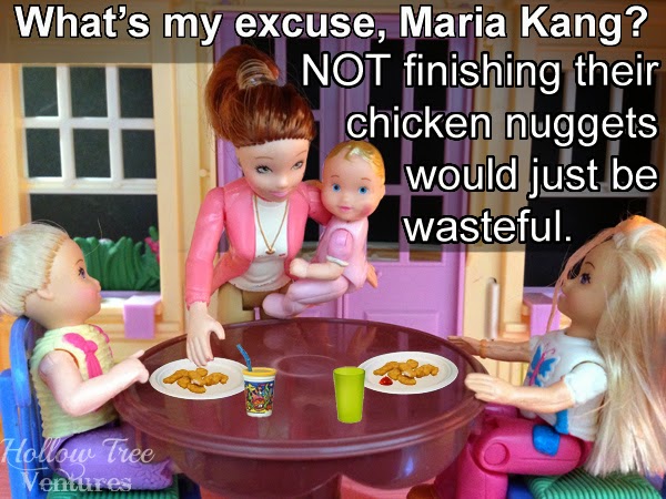 As the Dollhouse Turns responds to Maria Kang with dinner by Robyn Welling @RobynHTV
