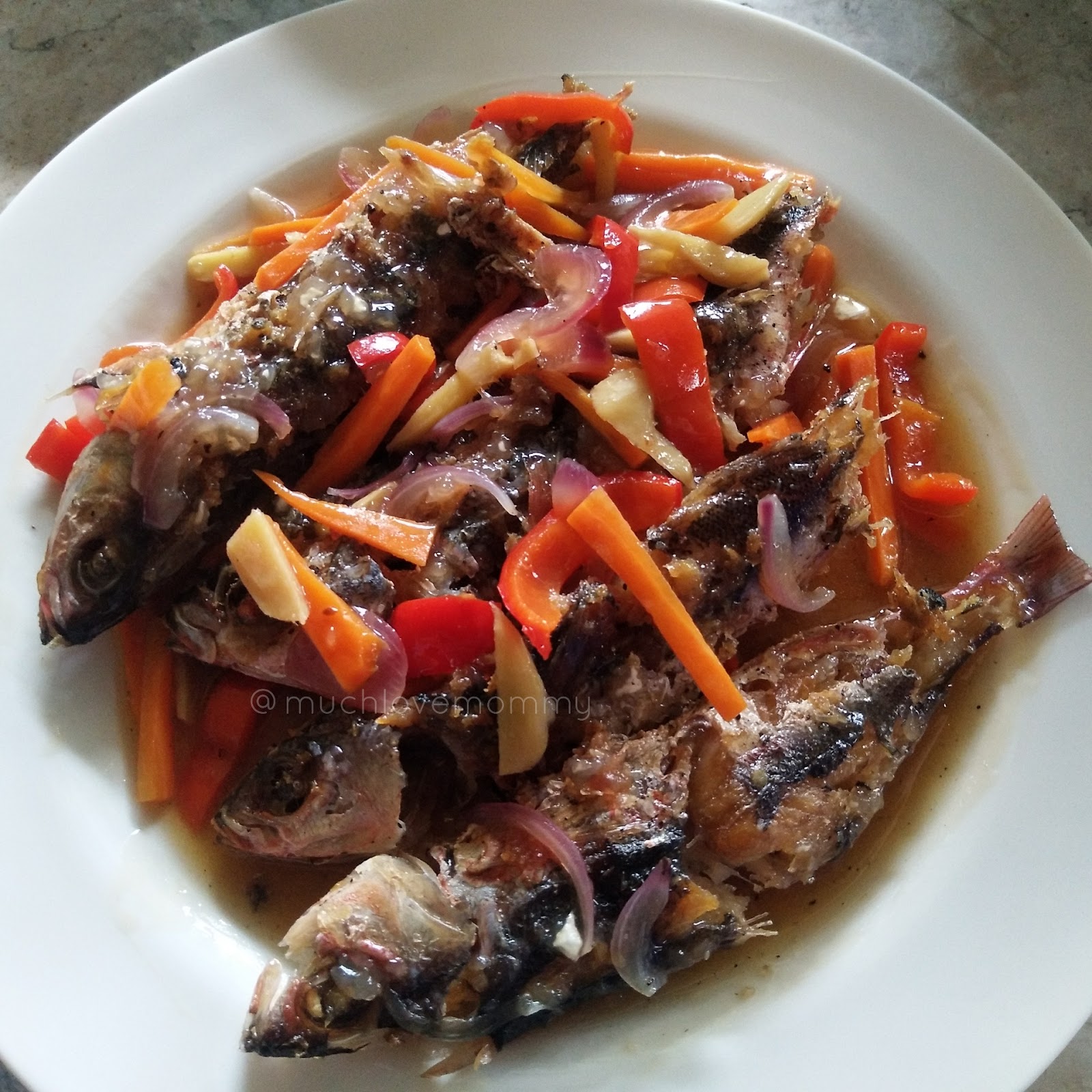 Much love, Mommy Mama Tet Cooks Escabecheng Dalagang Bukid