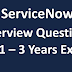 ServiceNow Interview Questions for 1-3 Years of Experience